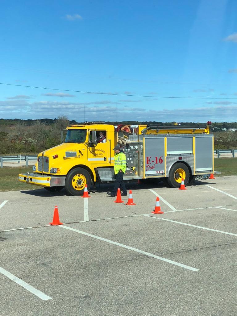 Captain Hawkins at the Southern League's EVOC class at Misquamicut State Beach in October of 2018