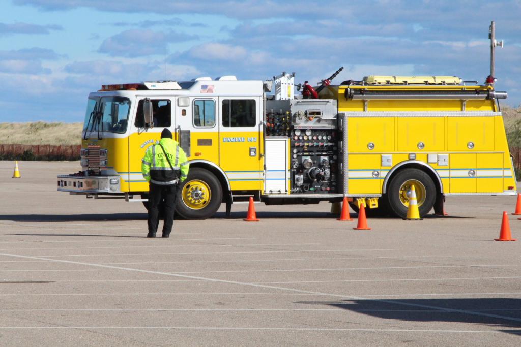 Southern League's EVOC class at Misquamicut State Beach in October of 2018