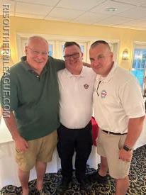 Past Presidents Nate Barrington and Justin Lee with new President Tom Reed 